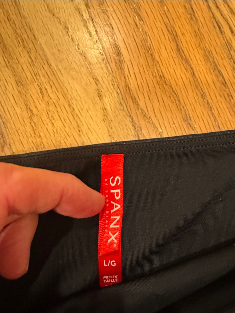 SPANX Black shiny High-Rise Sculpting Leggings Large - Picture 2 of 6